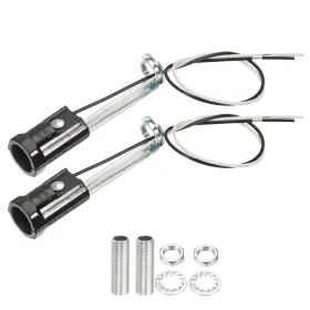 Uxcell 782685624022 3pcs E12 Bulb Socket 3.08 Inch Height Candelabra Base Lamp Holder 9.8 Wire