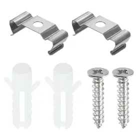 Uxcell 782685926614 20 Set T4 Led Light Bulbs Clips Kit Fluorescent Tube Fixture Holder Clamps