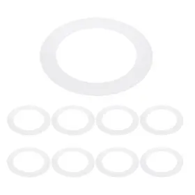 Uxcell 783243012688 8pcs 6.3 Inch Id 8.7 Od Plastic Trim Ring Translucent Matte White Goof Rings