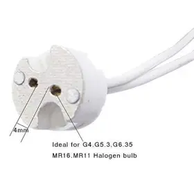 741416001198 VELAIN Socket Led Halogen Lamp Holder Ceramic #3