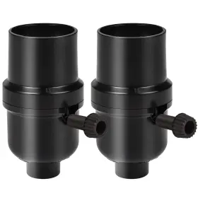 601673598438 VENFORZE Lamp Socket Base Turn Knob Med