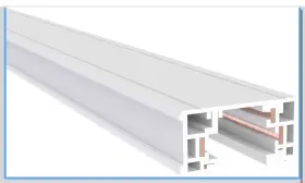 TH4B VEOLUX Track Feet Single Circuit Endcaps