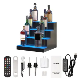 840281567034 VEVOR Led Liquor Bottle Display Bar Shelf Rf