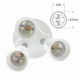 613428137885 VEY14 Light Socket Adapter Splitter Bulbs #3