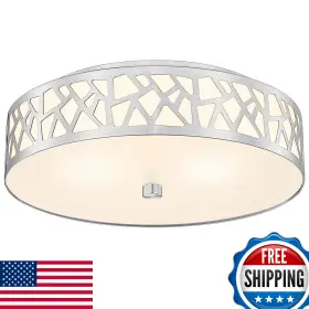 B0FP53WJPV VICNIE Flush Mount Ceiling Light Frosted Glass