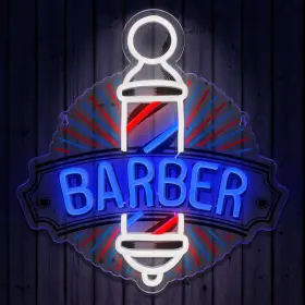 Vikliu B0cypynqtb Barber Neon Sign For Shops Hair Salon Decor Shop Led Signs