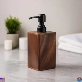 AU62-A1 VISIT THE AUSAULAC STORE Wooden Soap Dispenser Pump