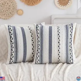 XMBMLS-06 VISIT THE CATOLAT STORE Boho Striped Pillow Covers