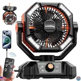 HY-8136S VISIT THE COLDSKY STORE Camping Fan Battery Speeds