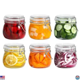 17OZ-6PCS-ROUND VISIT THE COMSAF STORE Airtight Glass Set
