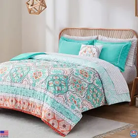 AMFBA10-0463 QUEEN Boho Bed Bag Comforter Set Microfiber