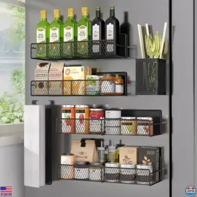 HM5219 VISIT THE DTUQYX STORE Magnetic Spice Rack Pack Shelf