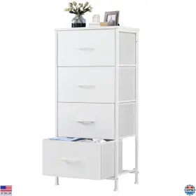 CAB-4BC VISIT THE DUMOS STORE Nightstand Bedside Table Fabric