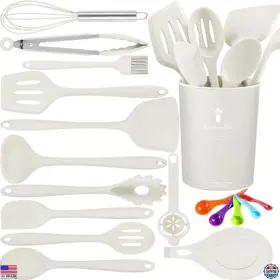 US002-CREAM VISIT THE FURNIFE STORE Silicone Cooking Set Heat