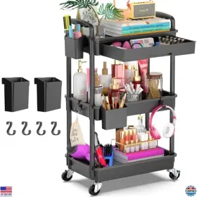 GV-UC03B VISIT THE GOOVILLA STORE Rolling Utility Drawer
