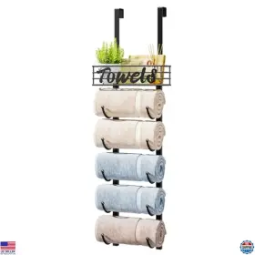 ZWJ131-B-6 VISIT THE HAPIRM STORE Door Towel Rack Holder Wall