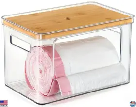 HT12 VISIT THE HUDGAN STORE Stackable Storage Top Trash Bag