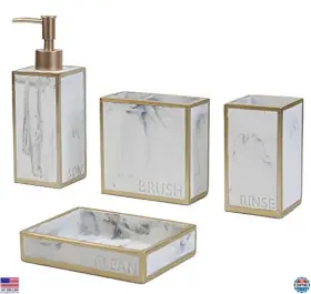 200936 VISIT THE HYMMAH STORE Farmhouse Bathroom Set Holder