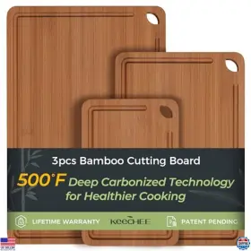 PD-CU001D VISIT THE KEECHEE STORE Cutting Board Juice Grooves