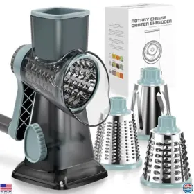 C335 VISIT THE KEOUKE STORE Rotary Cheese Grater Crank Steel