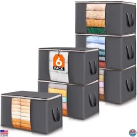 22117 VISIT THE LIFEWIT STORE Pack Storage Bins Lids Zipper