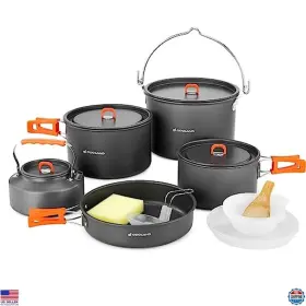 B0C65GQGY1 VISIT THE ODOLAND STORE Camping Cookware Set Pot