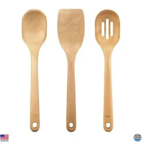 1256080 VISIT THE OXO STORE Wooden Utensil Set Kitchen Tools