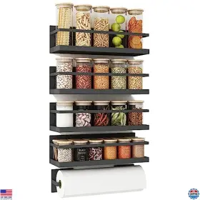 B07WZG66D1 VISIT THE ROYSILI STORE Magnetic Spice Rack Fridge