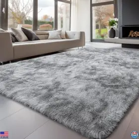 B0CFQWW6Q6 VISIT THE SOUR LEMON STORE Fluffy Area Rug Shag