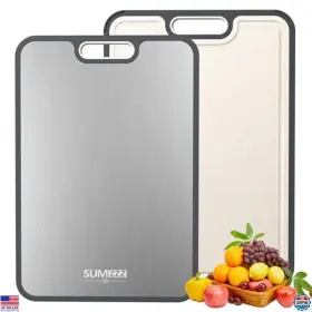 TITANIUM-01 VISIT THE SUMZZZ STORE Cutting Board Double Food