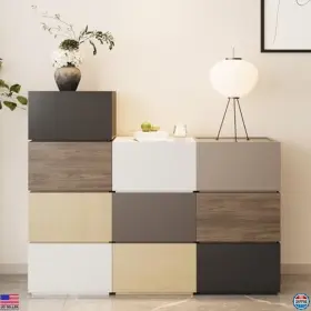 B0CNPJW61G VISIT THE SVIMI STORE Nightstand Stackable Storage