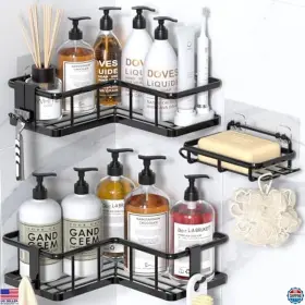 YS-426-3-A VISIT THE YASONIC STORE Corner Shower Caddy Steel