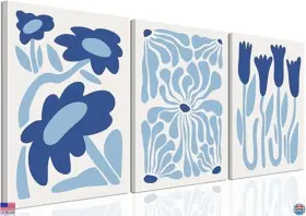 B0D57V45W3 VISIT THE YFVRPT STORE Flower Wall Art Set Canvas