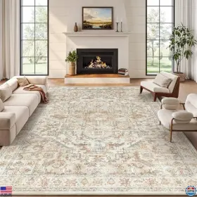 Y24026 VISIT THE ZESTHOME STORE Stain Area Rug Slip Pile