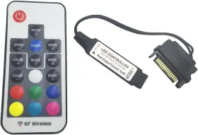 4PIN-12V-RGB VRABOCRY Controller Mini Remote Control Wireless