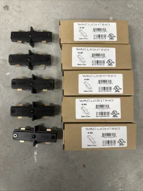 Hi-bk WAC LIGHTING Straight Connector Track