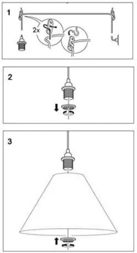 658700697336 WALLNITURE Fiore Feet Lantern Cord Switch #2