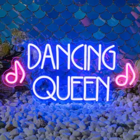 B0BPWLWJDL WANXING Dancing Queen Neon Sign Led Lights Club