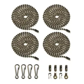 90CM WAYILEA Ceiling Fan Pulls Chain Pack Extension Hooks
