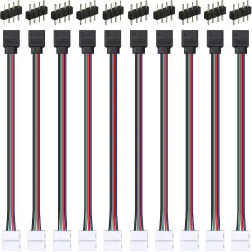 723509217792 WEEWOODAY Led Strip Light Connector Male Female