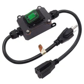 K-077-G WEIDEER Extension Cord Inline Switch Waterproof