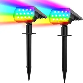 B0FFN4YBBD WELALO Solar Changing Spot Lights Waterproof