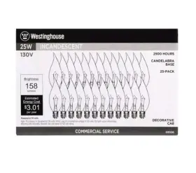 3515418 WESTINGHOUSE Service Incandescent Chandelier Bulb