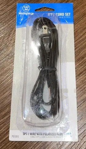 70101 WESTINGHOUSE Cord Set Lamp Finish