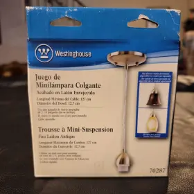 70287 WESTINGHOUSE Single Light Antique Mini Pendant Kit