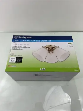 77848 WESTINGHOUSE Led Ceiling Fan Light Antique Frosted Kit