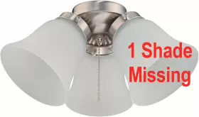 77849 WESTINGHOUSE Cluster Ceiling Fan Light Led Bulb Frosted