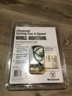 Hyouzyxjnc WESTINGHOUSE Fan Wall Control Toggle Switch #2