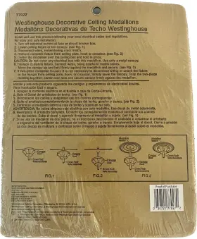 7702700 WESTINGHOUSE LIGHTING Ceiling Medallion Paintable #3
