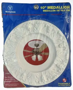 7702700 WESTINGHOUSE LIGHTING Ceiling Medallion Paintable
